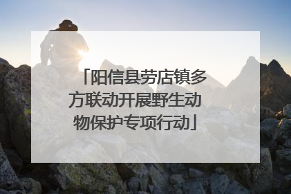 阳信县劳店镇多方联动开展野生动物保护专项行动