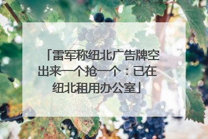 雷军称纽北广告牌空出来一个抢一个：已在纽北租用办公室