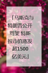 马斯克与特朗普公开骂架 特斯拉市值蒸发超1500亿美元