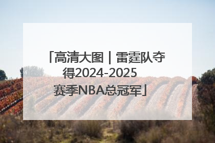 高清大图｜雷霆队夺得2024-2025赛季NBA总冠军