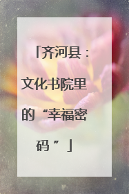 齐河县：文化书院里的“幸福密码 ”