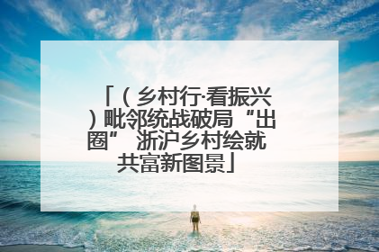 （乡村行·看振兴）毗邻统战破局“出圈” 浙沪乡村绘就共富新图景