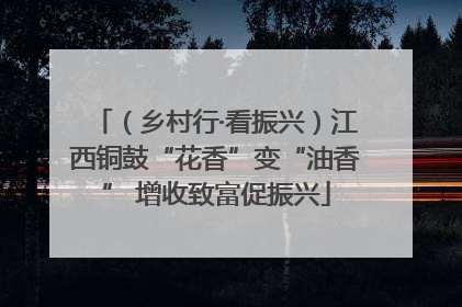 （乡村行·看振兴）江西铜鼓“花香”变“油香” 增收致富促振兴