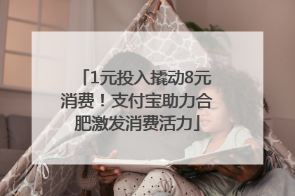 1元投入撬动8元消费！支付宝助力合肥激发消费活力