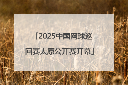 2025中国网球巡回赛太原公开赛开幕