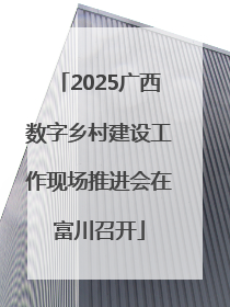 2025广西数字乡村建设工作现场推进会在富川召开