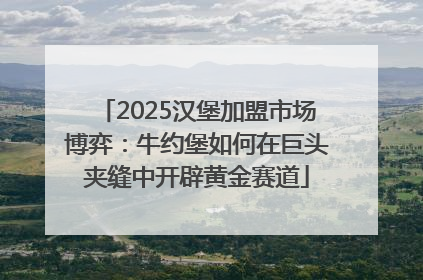 2025汉堡加盟市场博弈：牛约堡如何在巨头夹缝中开辟黄金赛道