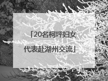 20名柯坪妇女代表赴湖州交流