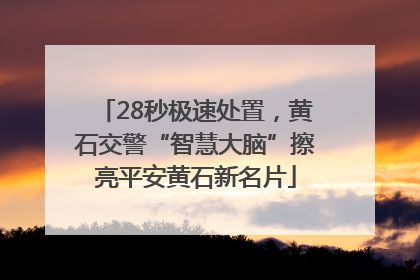 28秒极速处置，黄石交警“智慧大脑”擦亮平安黄石新名片