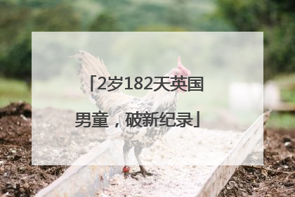 2岁182天英国男童，破新纪录