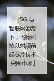 5G 与物联网浪潮下，飞骧科技以射频前端芯片技术突围市场
